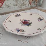 Sarreguemines eared pie or cake dish, Agreste model