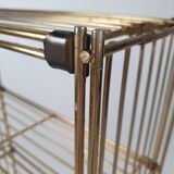 Modular gold metal wire shelf