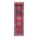 1970s Vintage Turkish Hand-Knotted Wool Cotton Purple Runner Rug 87x310