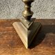 Ancient altar candle holder, bronze candle spike.