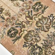 2x9 Rug For Floral Green Turkish Vintage Runner Rug, 64x279Cm SKU 24965