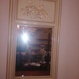 Large carved wooden mirror 70x125cm