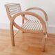 Baumann chair curved wood