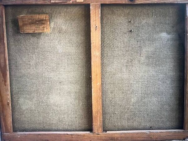 « Soleil sur la ville » – belle huile sur toile du peintre Marius Sarrouy