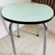 Vintage green Formica stool