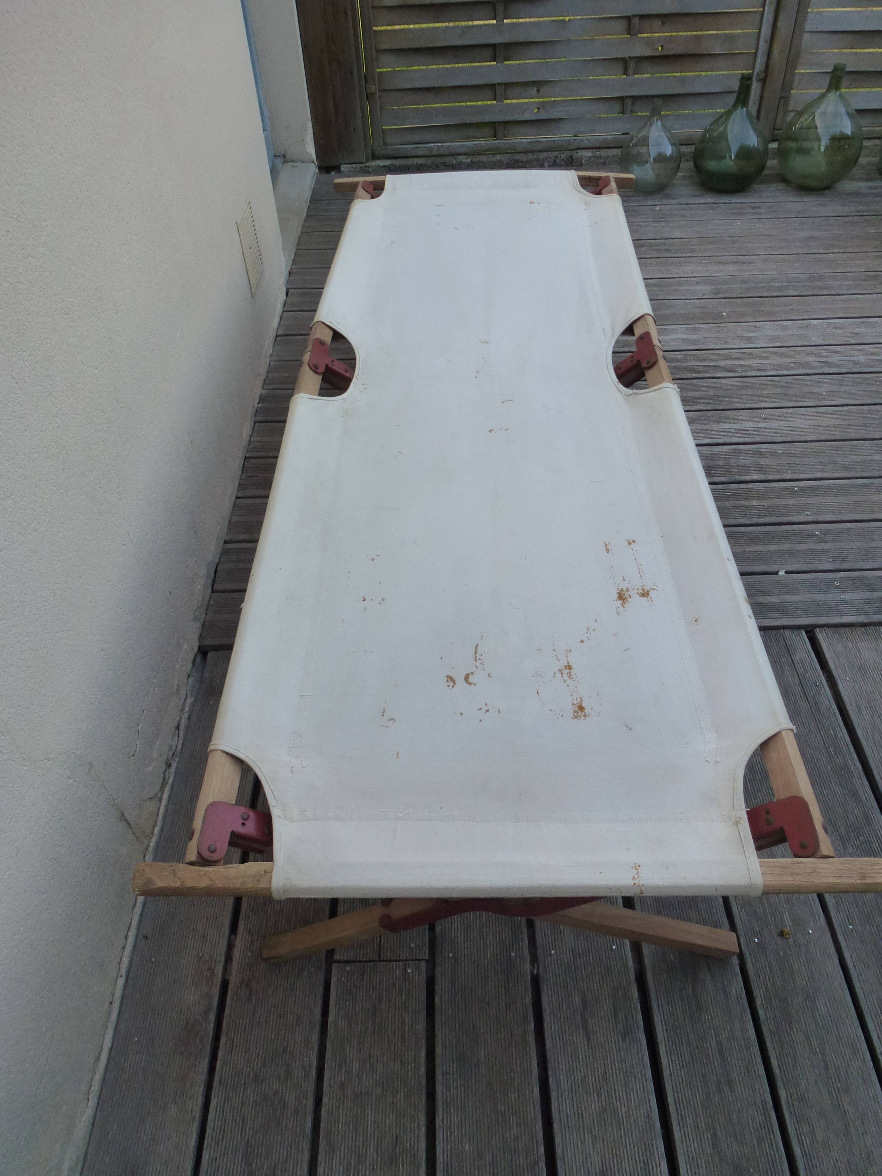 Two war military camp lit