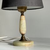 Lamp feet in vintage onyx stone