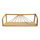 Bamboo and rattan wall shelf