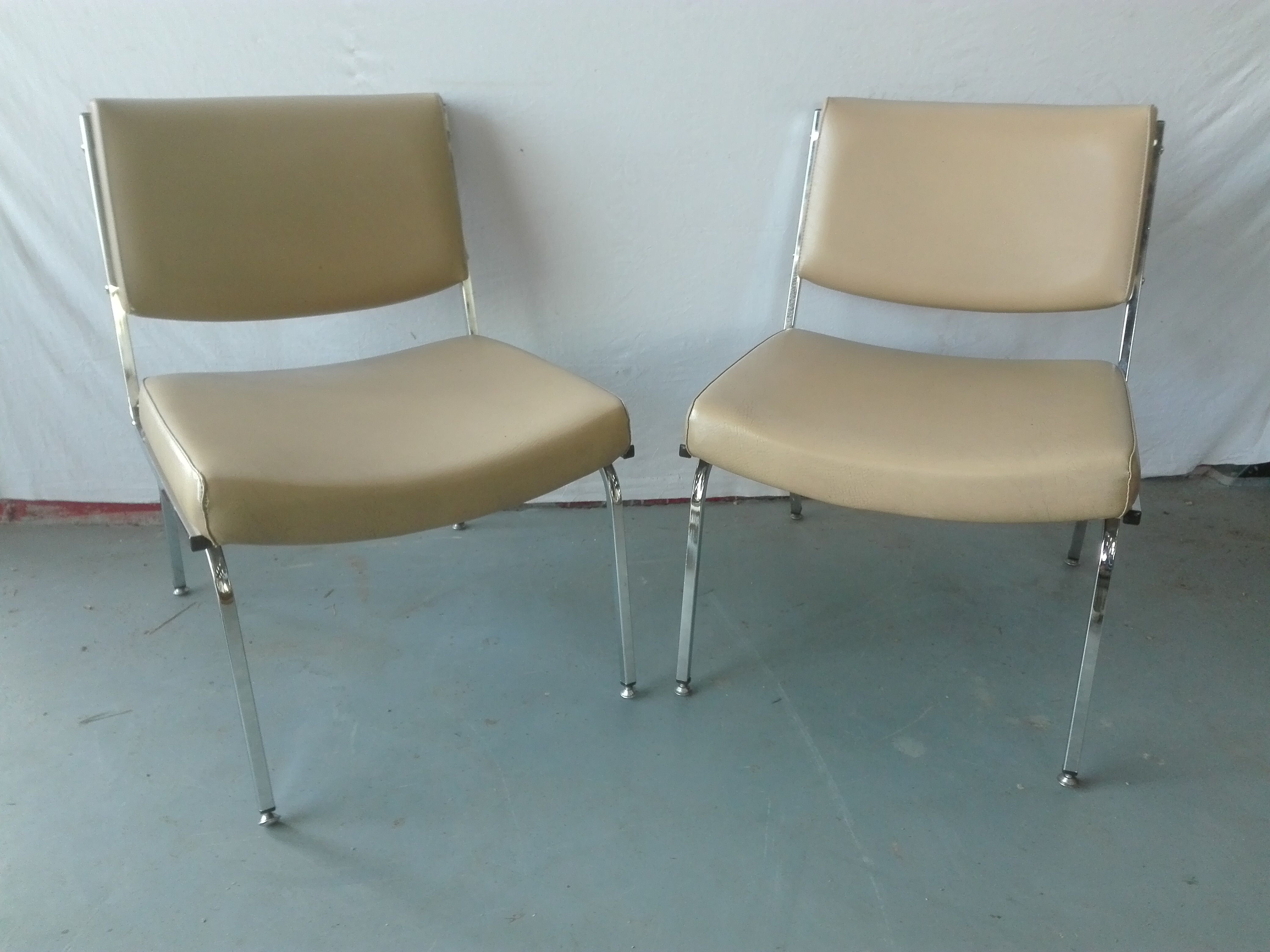 Pair of vintage low chairs