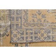 1970s Turkish Hand-Knotted Yellow Wool Runner Rug 111x341