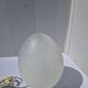 Lampe Oeuf Verre Moucheté  Blanc
