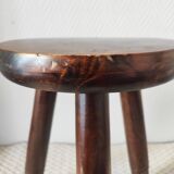 Vintage wooden tripod stool