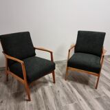 Restored pair of armchairs by Uluv