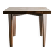 Pierre jeanneret squared wooden dining table, 1950s