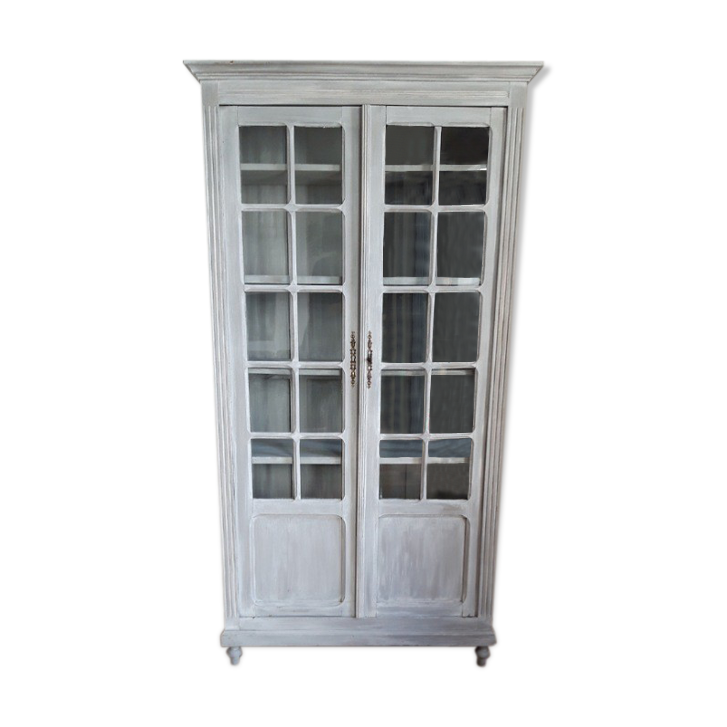 Grey glass cabinet