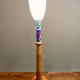 Pair of lamps glass paste Scandinavian design 1950.