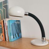 Industrial style gooseneck white table desk lamp