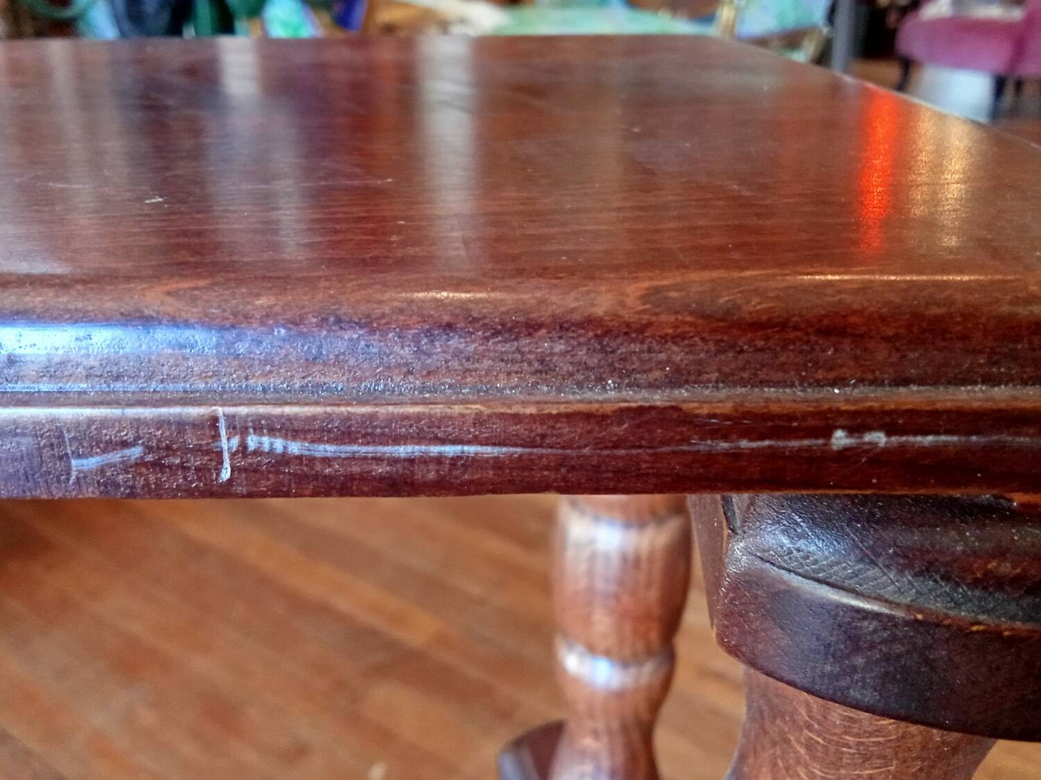 Old library stepladder staircase