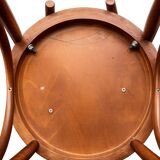 Bentwood bar stool, in the style of Thonet.