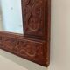 leather repoussé mirror from the 1970s