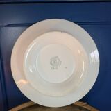 Ancien plat sur pied / compotier en porcelaine moulin des loups