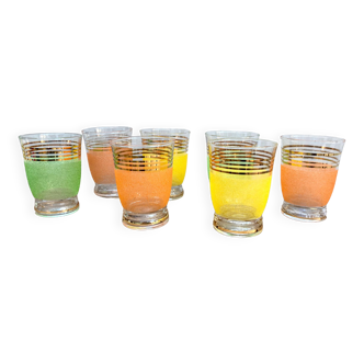 Vintage colored granite glasses