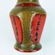 Vintage 1960s 70s vase u-keramik model 593/30 red brown green black wgp