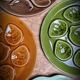 Green oyster plate
