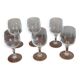 6 Matignon crystal wine glasses