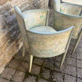 Art Deco armchair pair