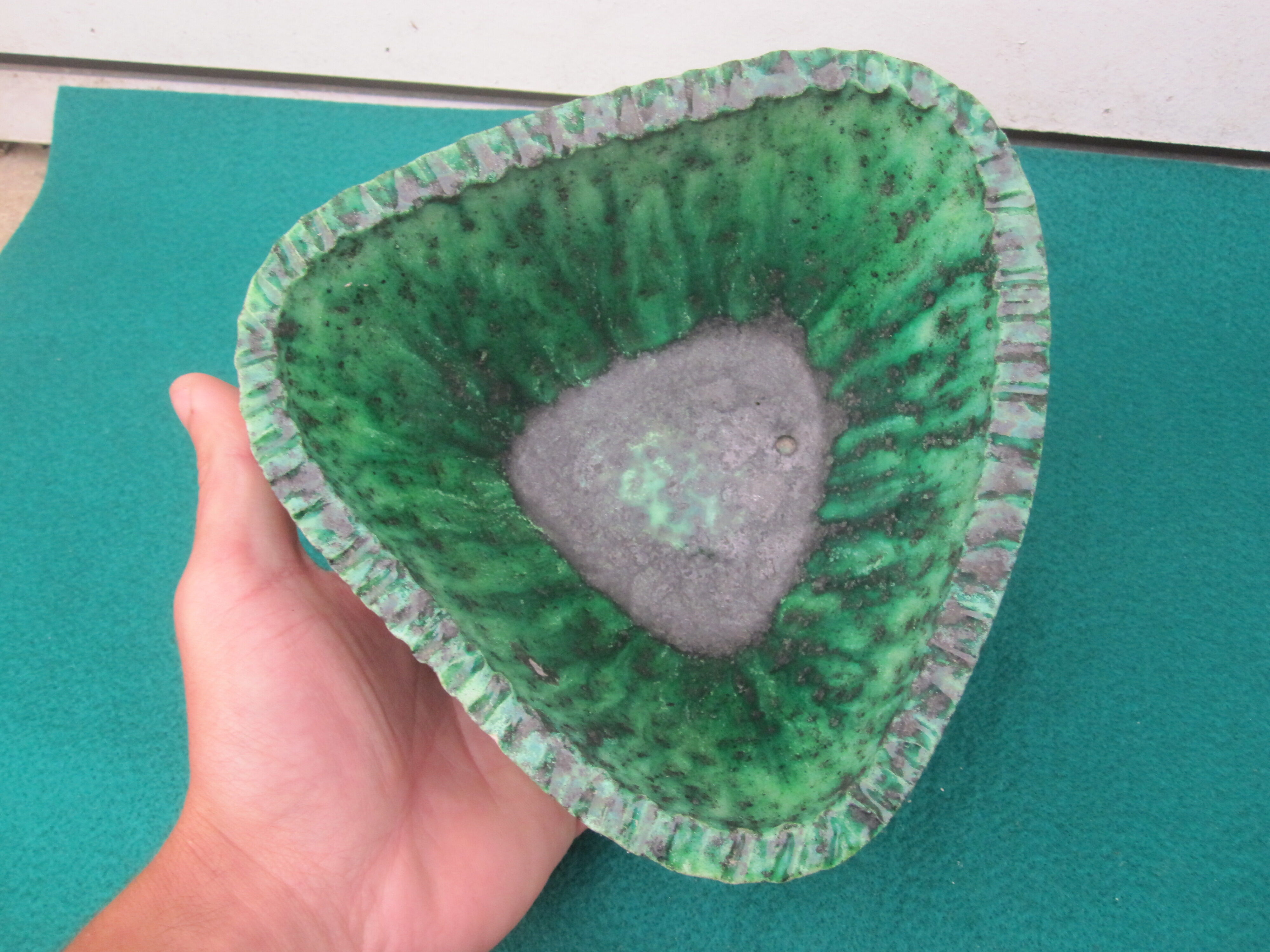 Ceramic cup free-form signed accolay