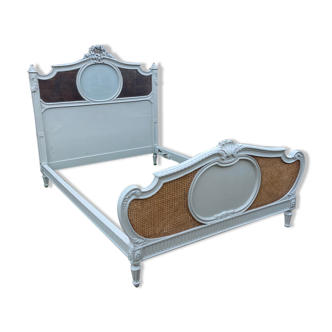 Canned bed Louis XVI style 1900