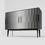 Sideboard with Hand-Painted Pattern, 1970s.