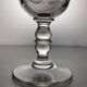 6 water/wine glasses Gondola model 19th century Gondola shape Flat ribs