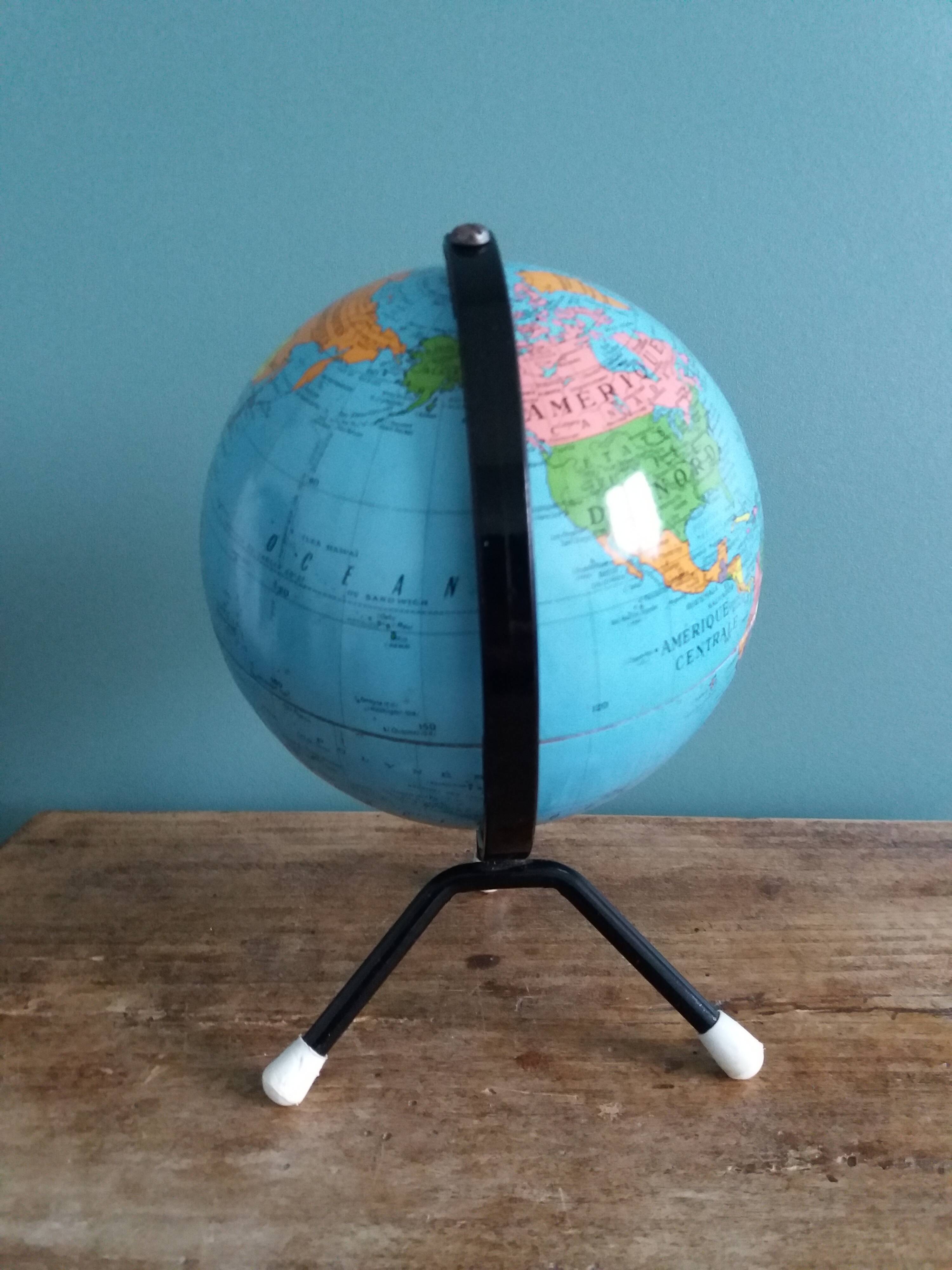 Globe world map Taride 50s 60s