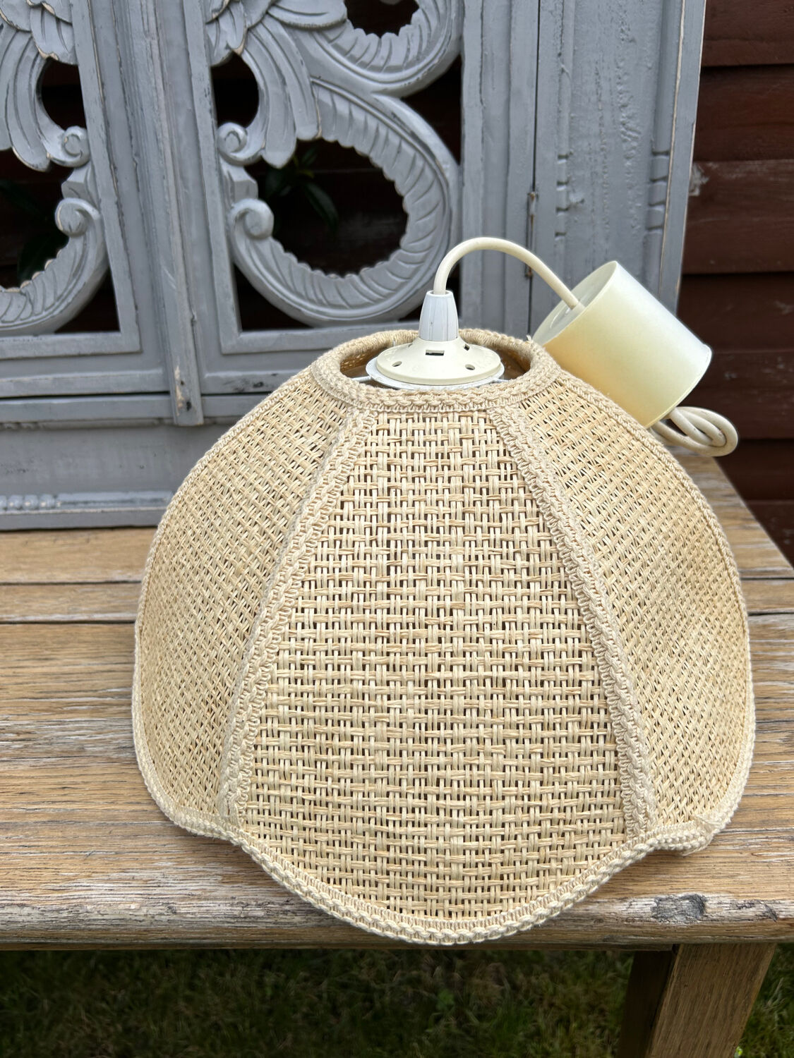 Suspension Flower in natural fibers