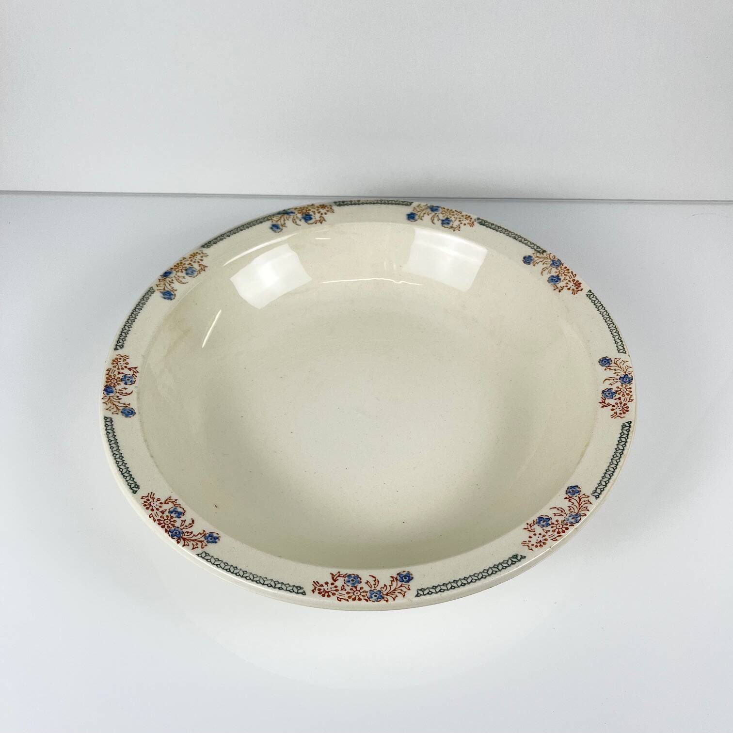 Grand saladier Longwy "Turin", 1950/70