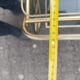 Servant's service with foldable wheels vintage gilded