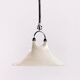 Vintage Space Age White hanging lamp Cristallux Germany 70