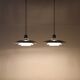 Set of 2 Belid pendant lamps / Danish modern design / aluminium / 1980s / Primus