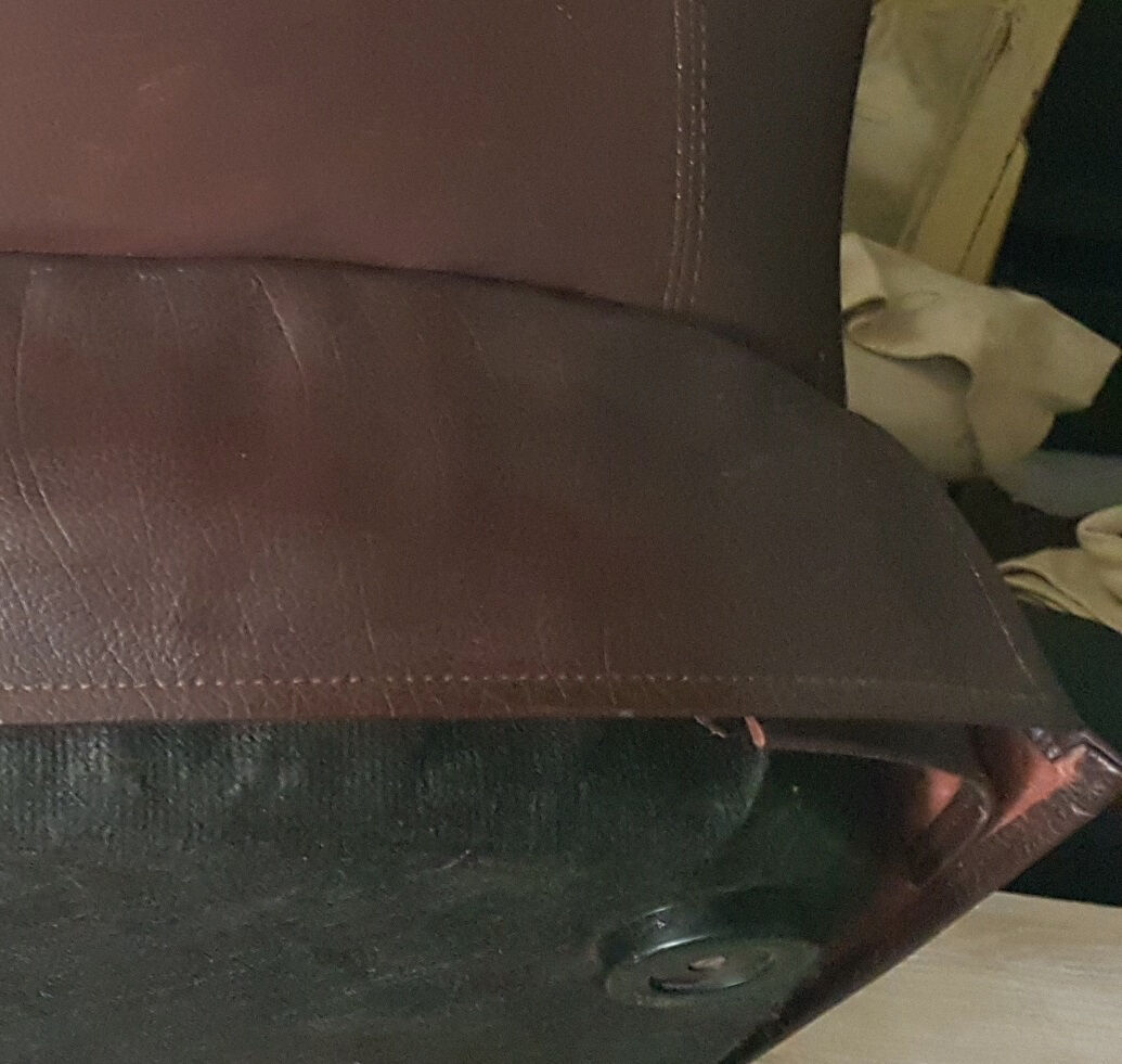 Leather pod club chair Brazilian influence, 1960s