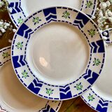 Set of 4 vintage plates model Axelle de Sarreguemines