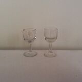 Lot of 6 glasses ex liquor assorted