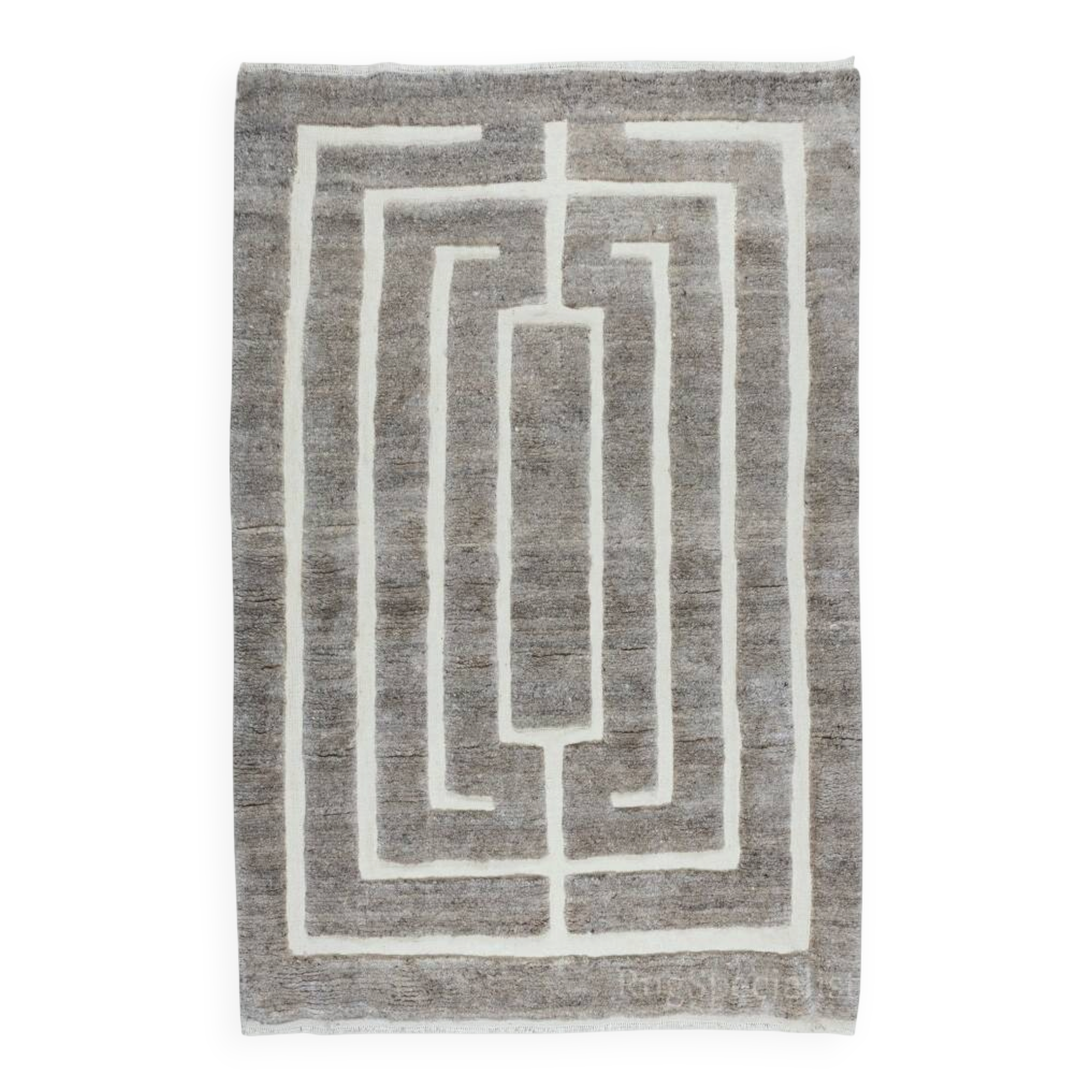 Modern Hand Knotted Tulu Rug. 100% Organic Wool. Made-to-Order, Customizable