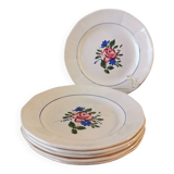 6 Assiettes à dessert Digoin Sarreguemines 9177
