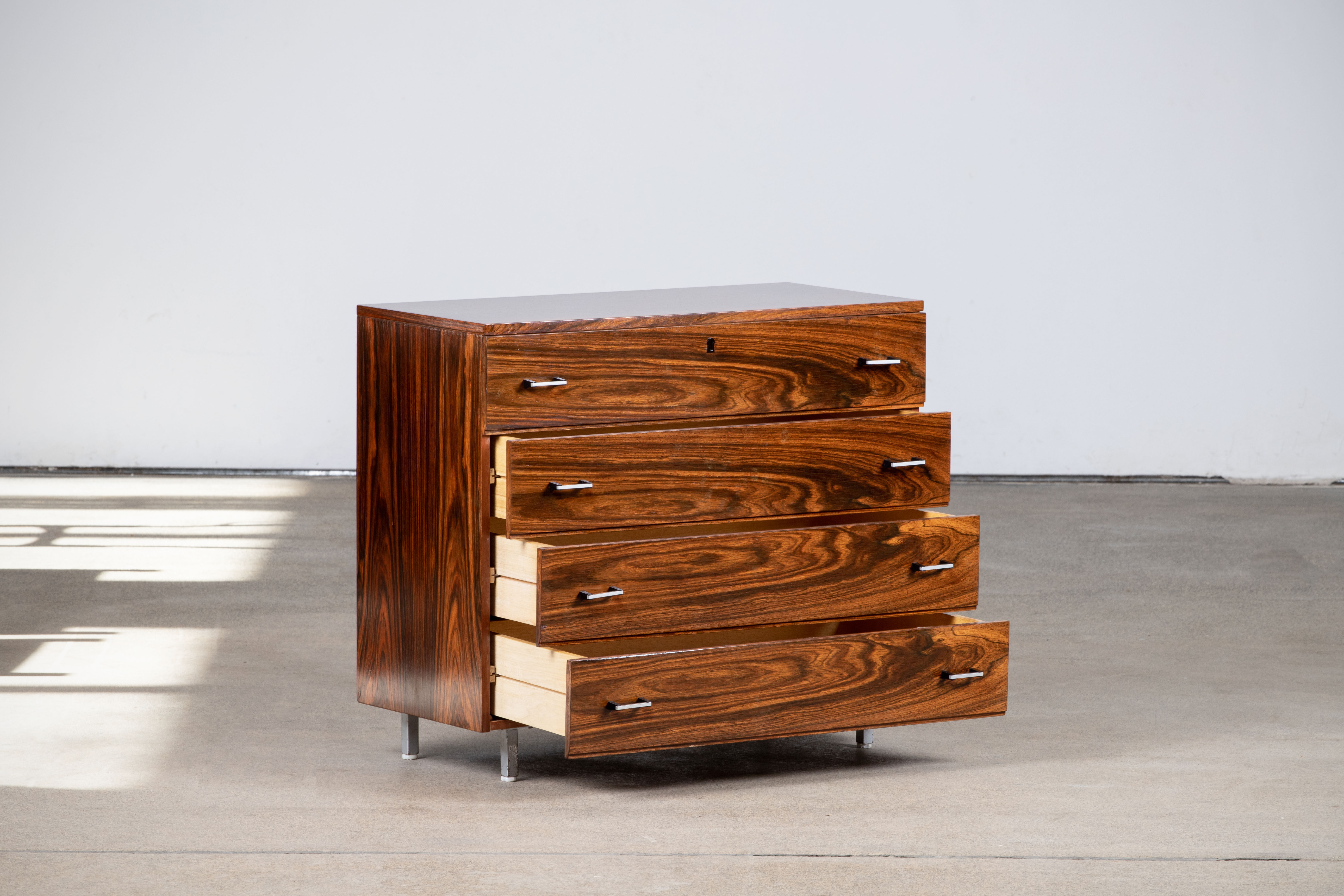 Scandinavian rosewood chest of drawers - 1960