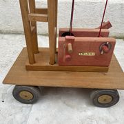 jouet grue en bois Déjou vintage années 60