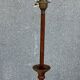 Turned wooden floor lamp from the 1950s.