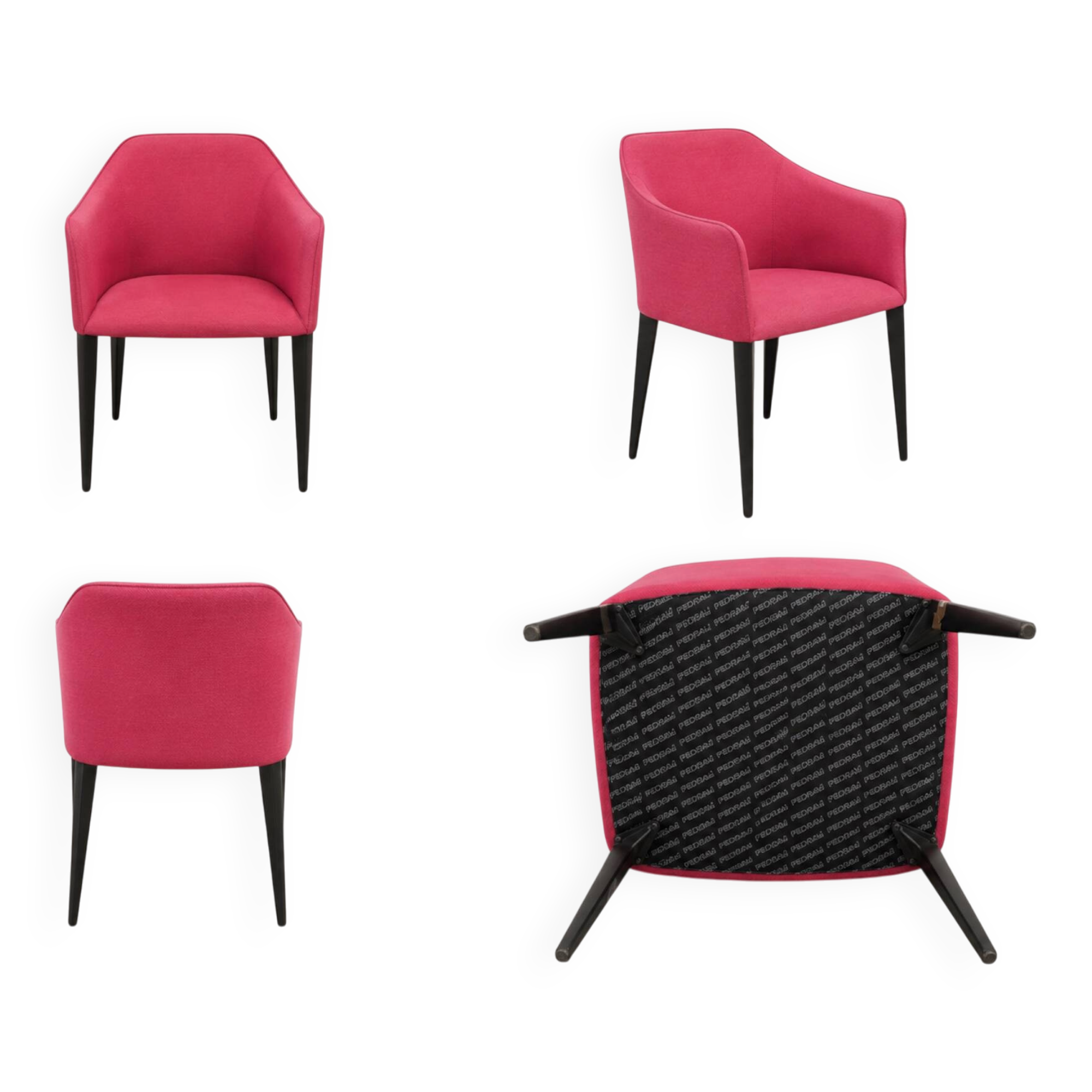 Lot de 2 fauteuils Pedrali LAJA – Design italien – Alessandro Busana