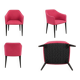 Lot de 2 fauteuils Pedrali LAJA – Design italien – Alessandro Busana